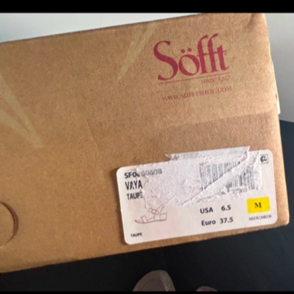 Sofft Vaya Leather Dress Sandals/Shoes Metallic Taupe Size 6.5 - Picture 14 of 16